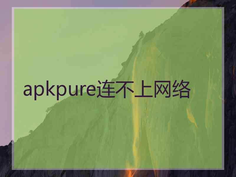 apkpure连不上网络