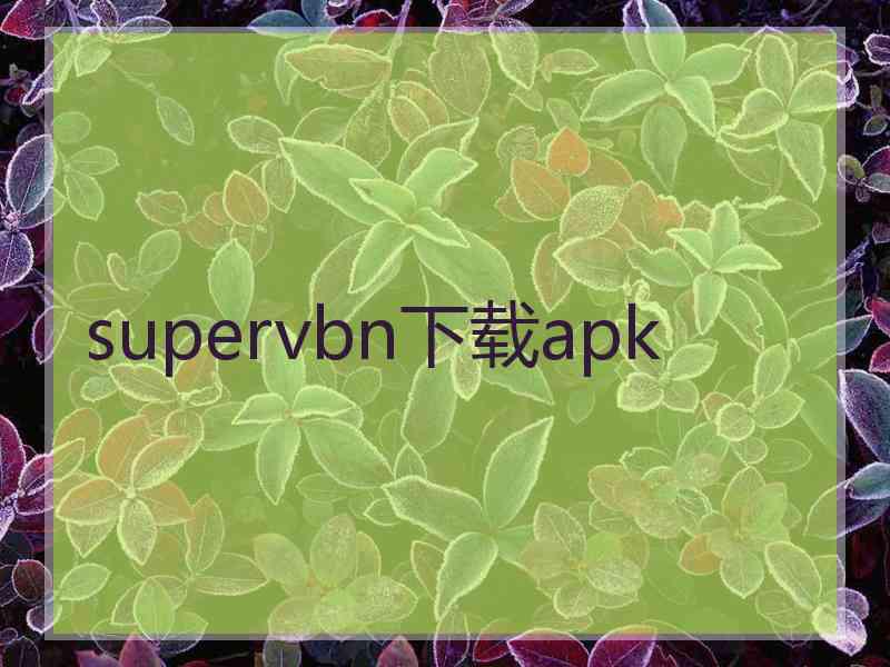 supervbn下载apk