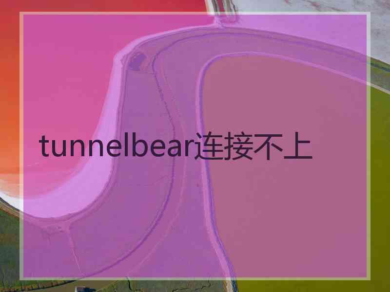 tunnelbear连接不上