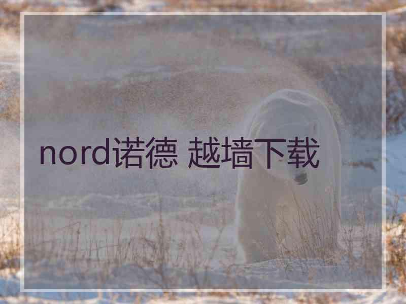 nord诺德 越墙下载