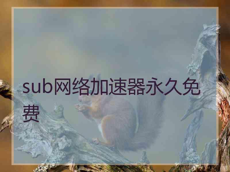 sub网络加速器永久免费