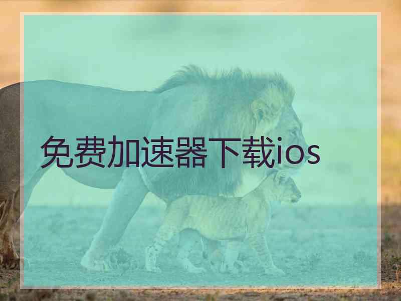 免费加速器下载ios