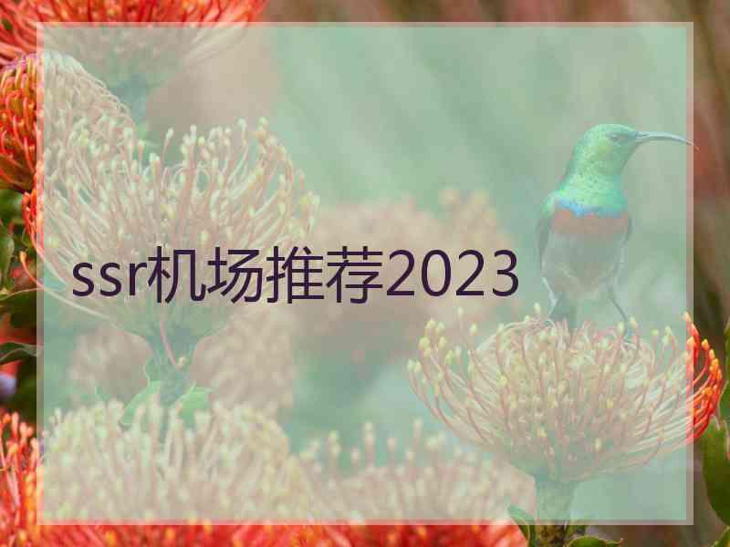 ssr机场推荐2023