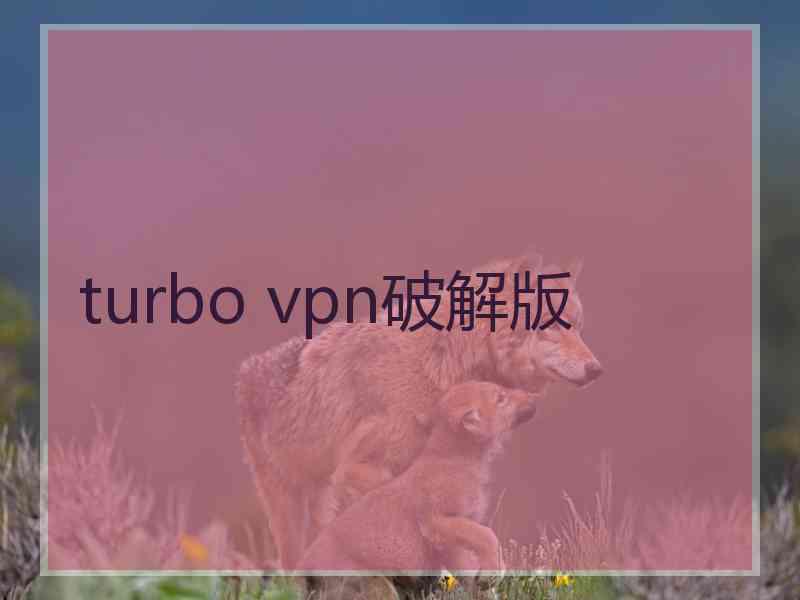 turbo vpn破解版