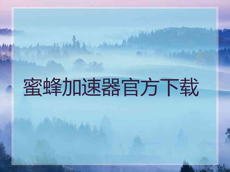 蜜蜂加速器官方下载