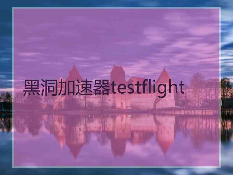 黑洞加速器testflight