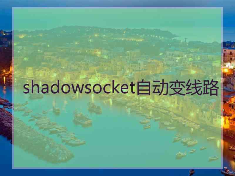 shadowsocket自动变线路