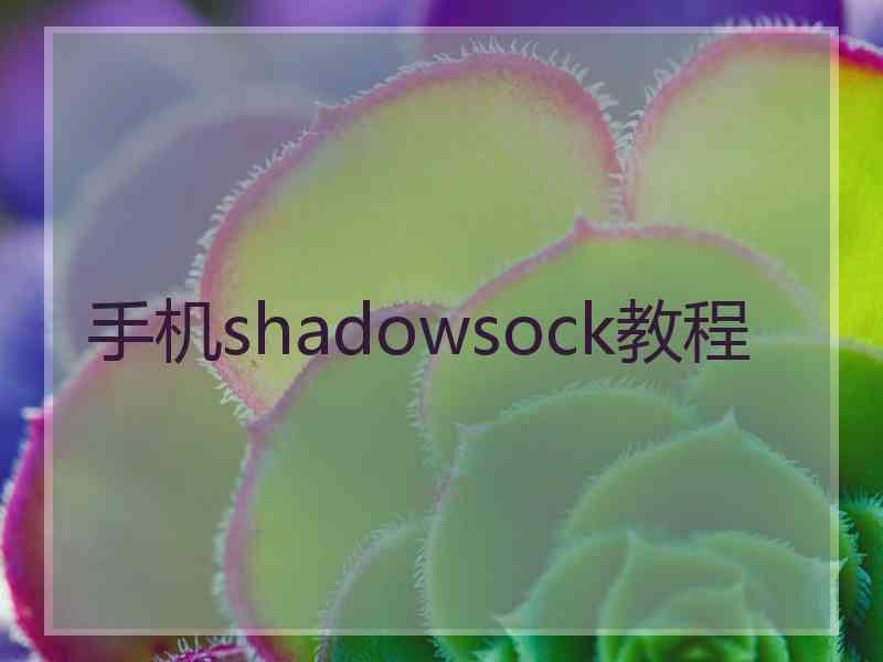 手机shadowsock教程