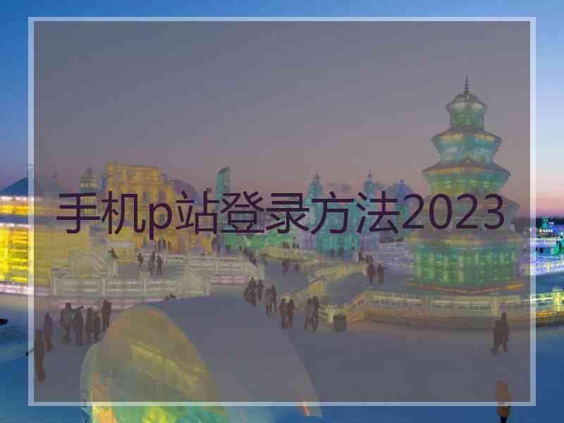 手机p站登录方法2023