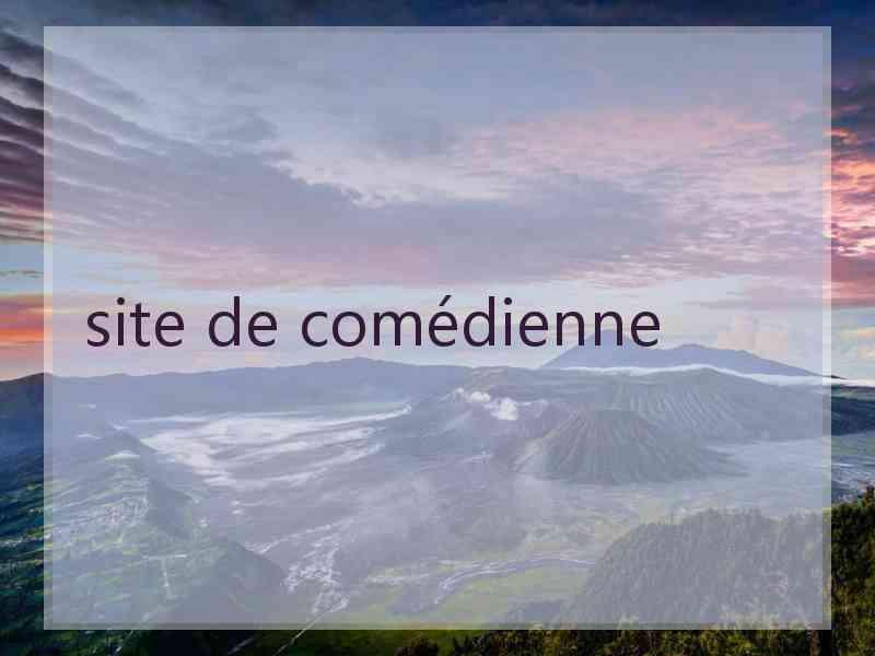 site de comédienne