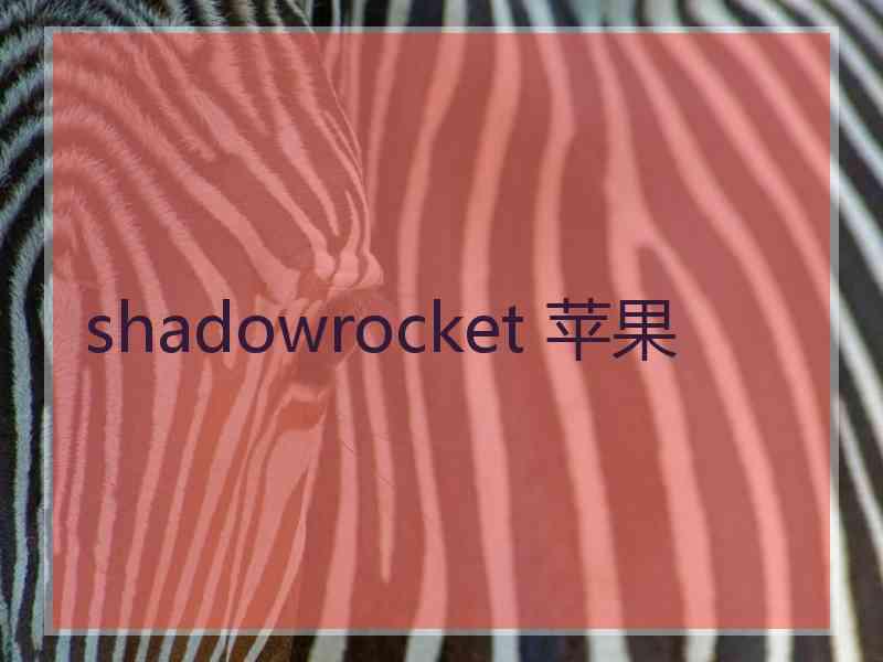 shadowrocket 苹果