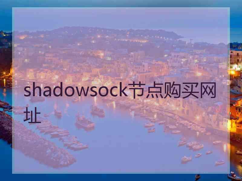 shadowsock节点购买网址