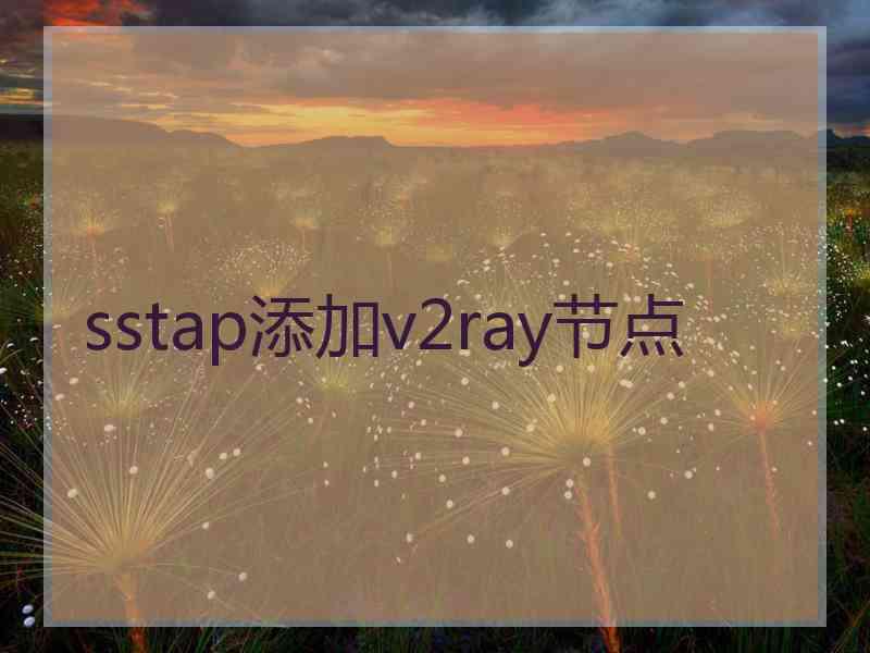 sstap添加v2ray节点