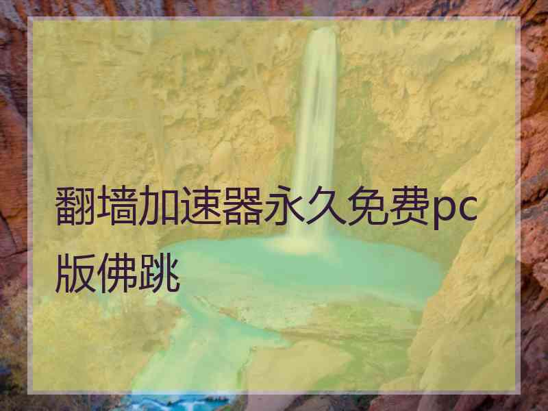 翻墙加速器永久免费pc版佛跳