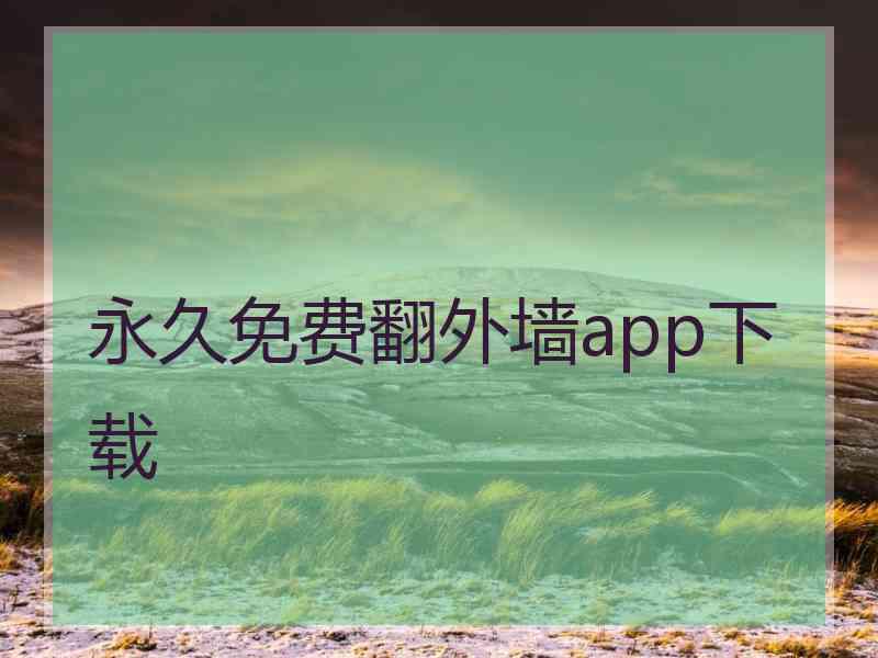 永久免费翻外墙app下载