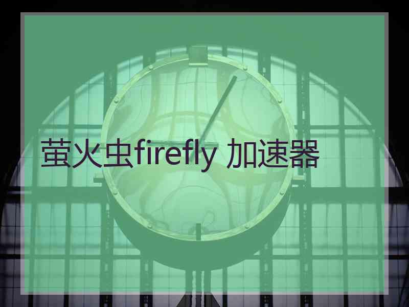 萤火虫firefly 加速器