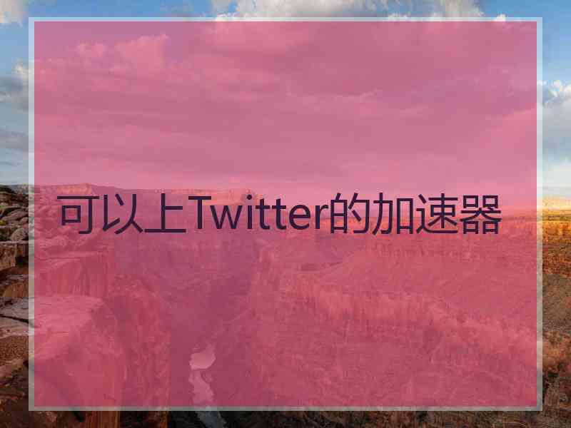 可以上Twitter的加速器