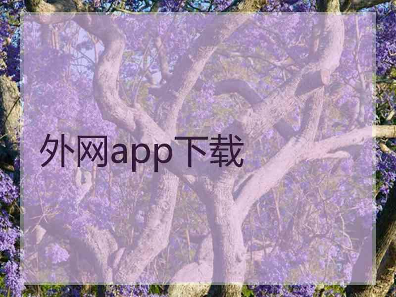 外网app下载