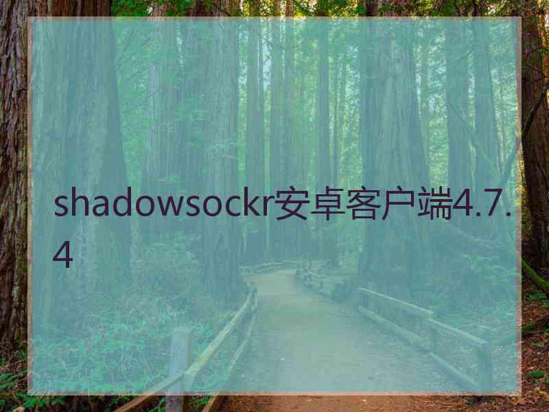 shadowsockr安卓客户端4.7.4