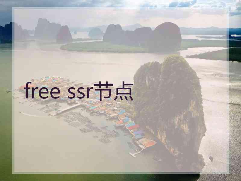 free ssr节点