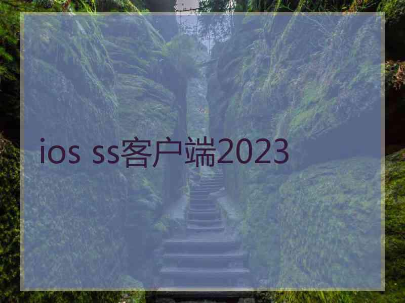 ios ss客户端2023