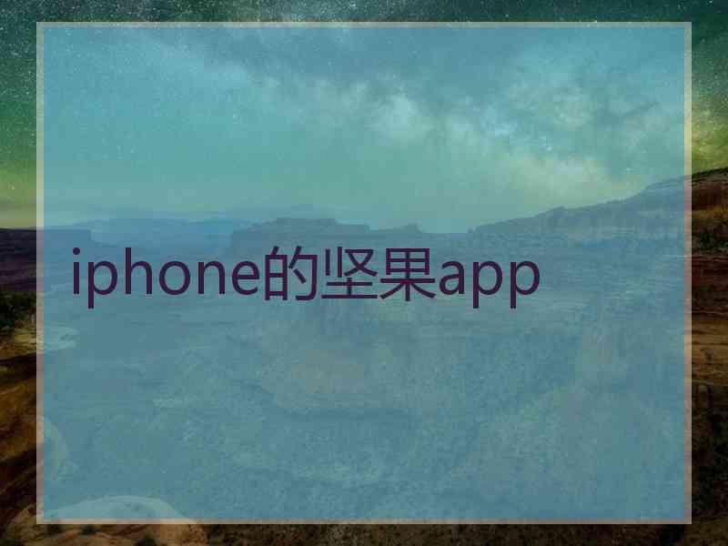 iphone的坚果app