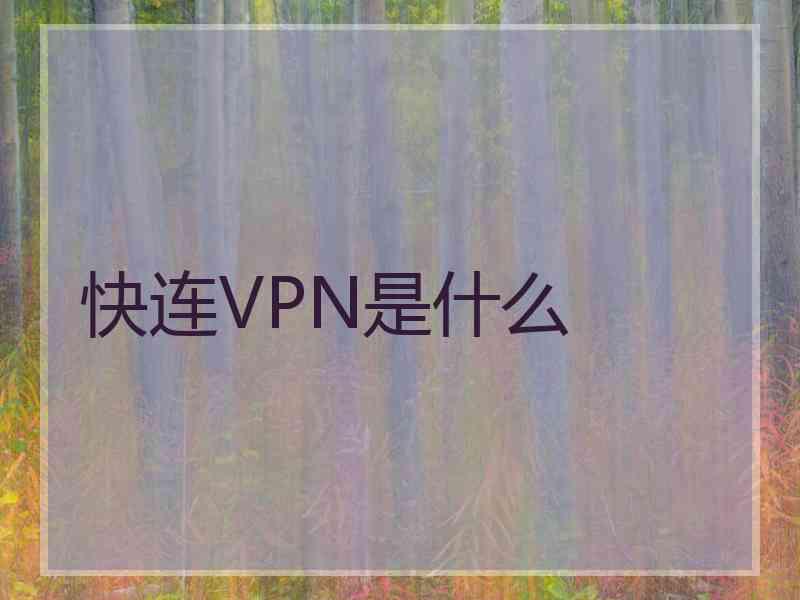 快连VPN是什么