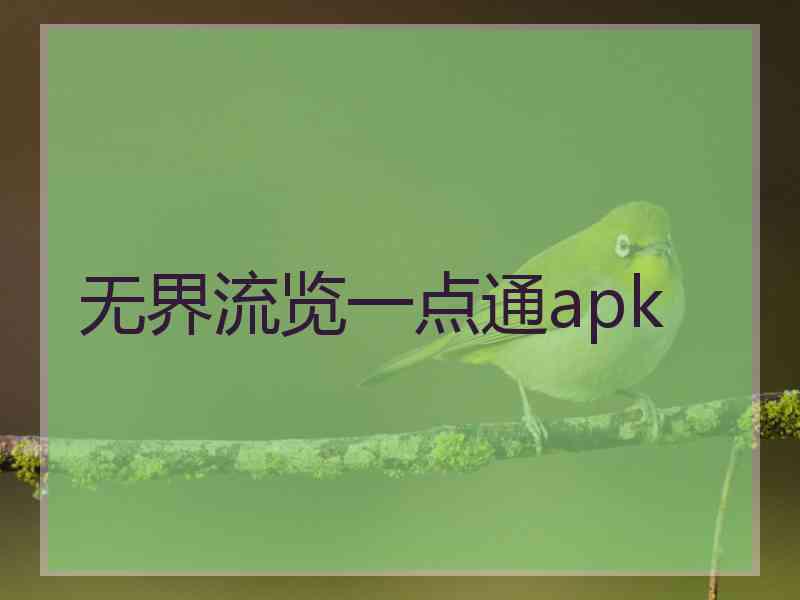 无界流览一点通apk