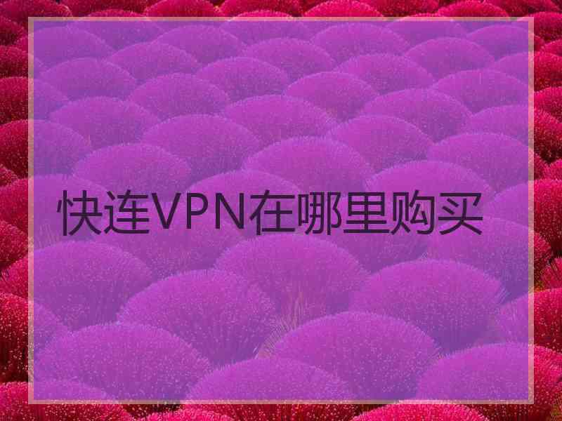 快连VPN在哪里购买