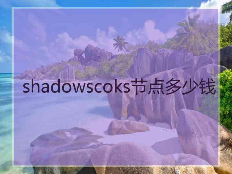 shadowscoks节点多少钱