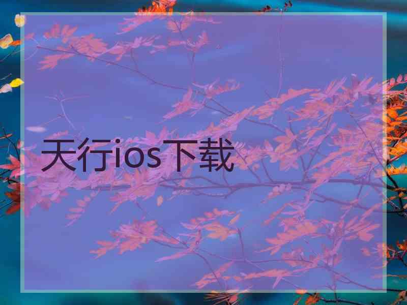 天行ios下载