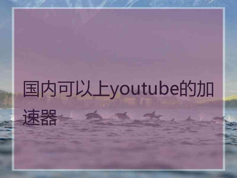 国内可以上youtube的加速器