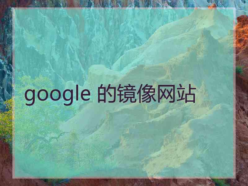 google 的镜像网站