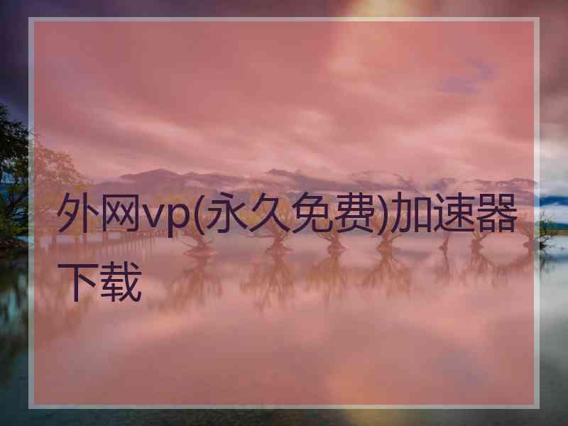 外网vp(永久免费)加速器下载