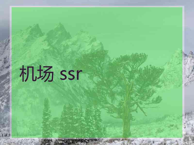 机场 ssr