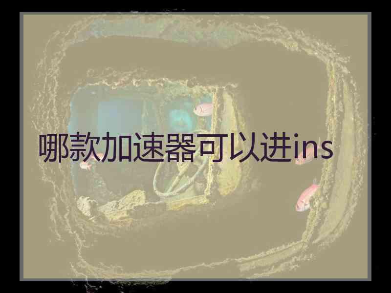 哪款加速器可以进ins