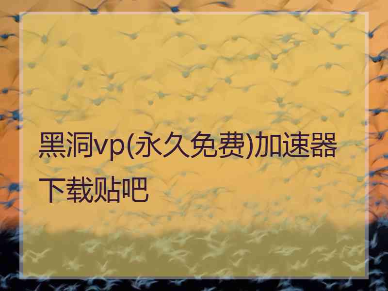 黑洞vp(永久免费)加速器下载贴吧