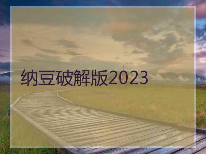 纳豆破解版2023