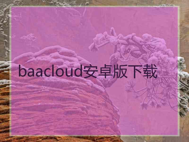 baacloud安卓版下载