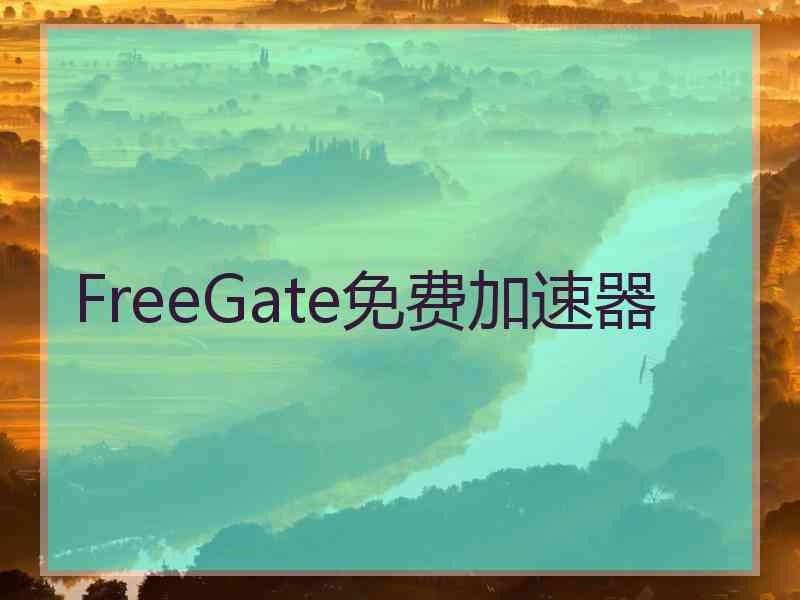 FreeGate免费加速器