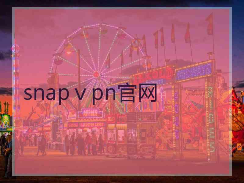 snapⅴpn官网